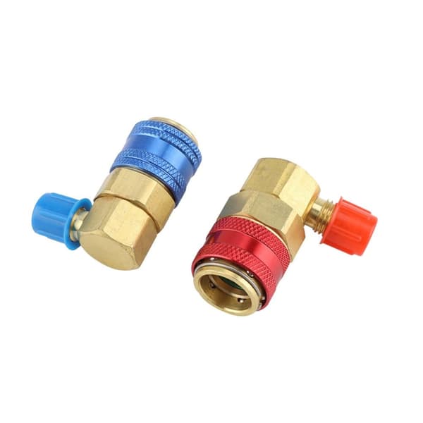 Pari R134a auton ilmastointilaitteen fluoriliittimiä pikaliittimiä R134a kylmäaineliittimiä