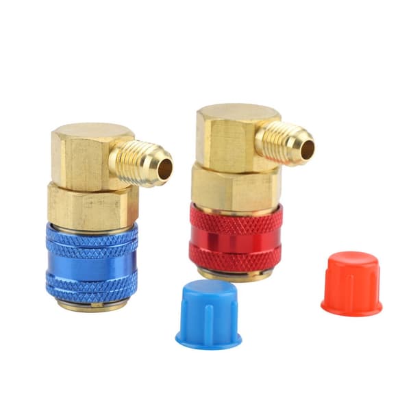 Pari R134a auton ilmastointilaitteen fluoriliittimiä pikaliittimiä R134a kylmäaineliittimiä