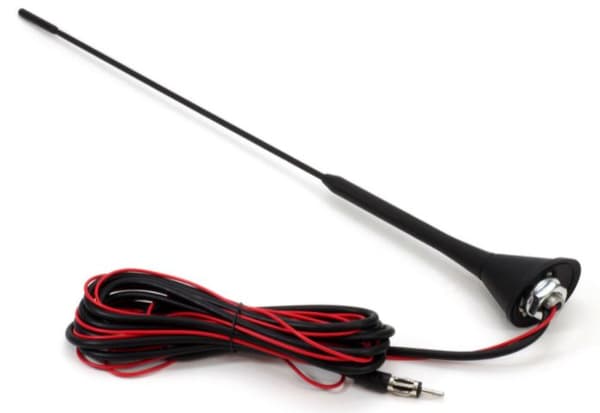AMIO BILANTENN MED FÖRSTÄRKARE 40CM / 3M KABEL