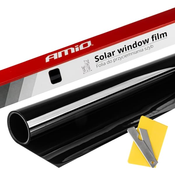 AMIO FÖNSTERTONINGSFILM - SVART 0,75X3M (5%)