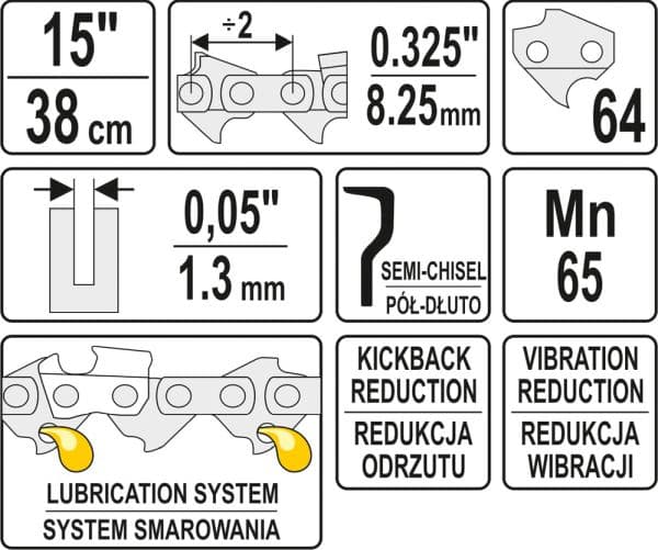 YATO SAVKÆDE 15" .325