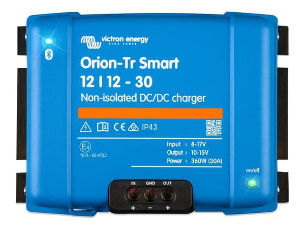 VICTRON ENERGY AKKULATURI ORION-TR SMART 12/12-30A ERISTÄMÄTÖN DC-DC-LATURI
