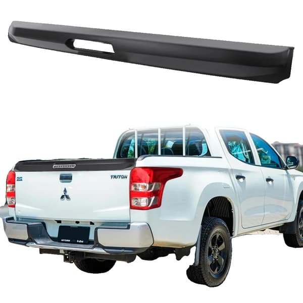Bagklap Spoiler Rail Guard, Mat Sort Finish, Bagklap Trim Beskytter,Spoiler Skinne Beskytter