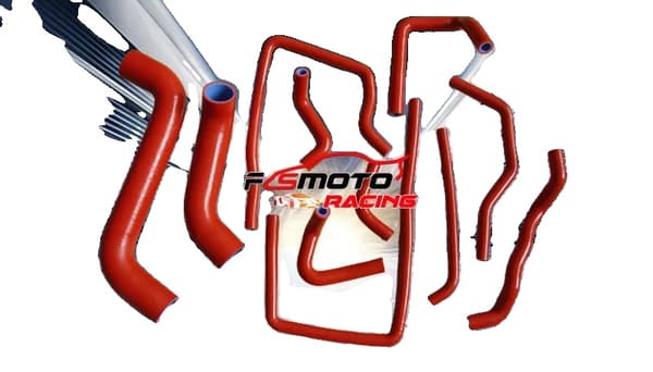 Silicone Radiator Slanger, Højtemperaturmodstand, Robust Trykhåndtering,Rød