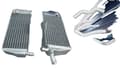 Miniatyrbild 1 av 2: Aluminiumkylare, Silikonrör Färgval, Designad för Honda CR125R 1990-1997,VIT