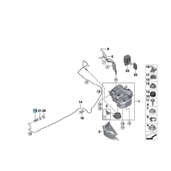 8580209 SUUTIN SUUTINVENTTIILI ADBLUE BMW G20 G30 F39 F40 G11 G01
