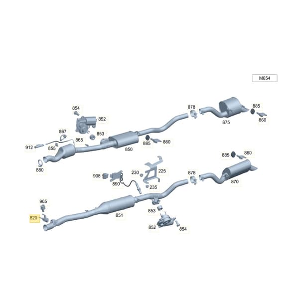 A0004906800 INJEKTOR INDSPRØJTNINGSVENTIL ADBLUE MERCEDES-BENZ VITO W447 2.0D