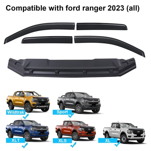 Bonnet Deflector, kestävä ABS-rakenne, pois-katolta -suunnittelu helppoa huoltoa varten,1 sarja