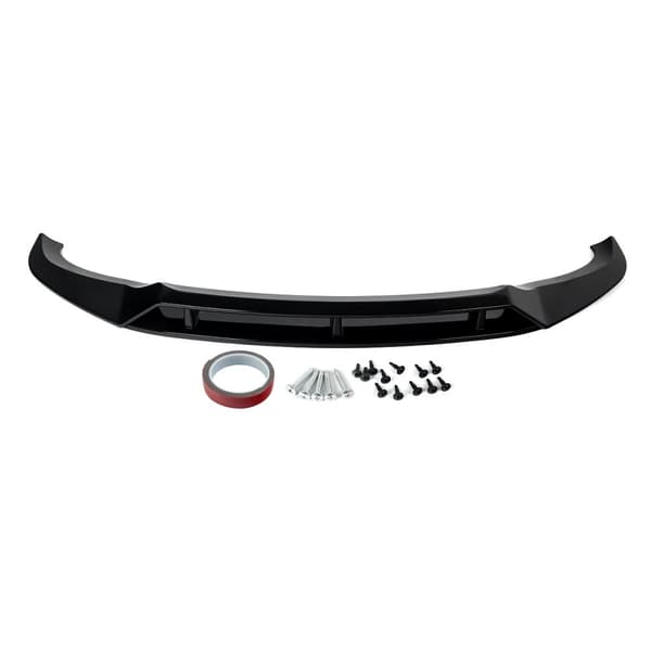 Front Bumper Lip Splitter, Glansende Sort, Høj Kvalitet ABS Plastik,Glansende Sort