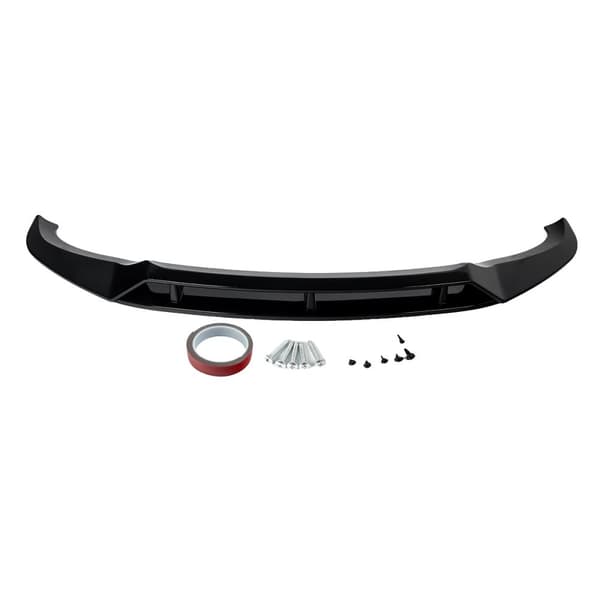 Front Bumper Lip Splitter, Glansende Sort, Høj Kvalitet ABS Plastik,Glansende Sort
