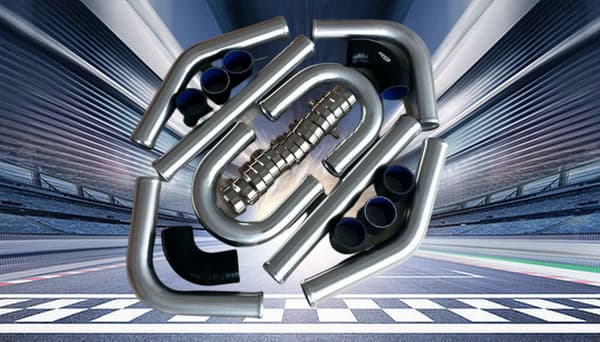 Aluminium Intercooler Turbo Rörkit, Högtemperatur Silikon Slangar, Inkluderar Olika Rörformer
