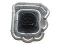 Miniatyrbild 1 av 4: 3-tums aluminium intercooler turbo rör, inkluderar silikon slangar, T-klämmor,Svart