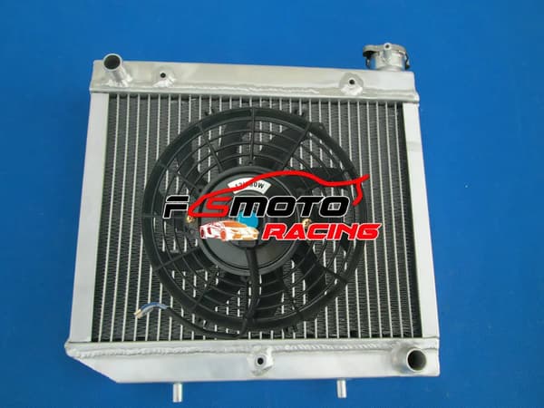 Aluminium, Designad för Honda TRX450/450R 04-09, Spegelpolerad Yta,Radiator och fläkt