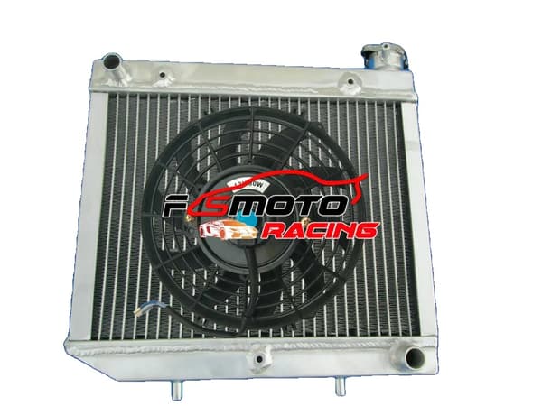 Aluminium, Designad för Honda TRX450/450R 04-09, Spegelpolerad Yta,Radiator och fläkt