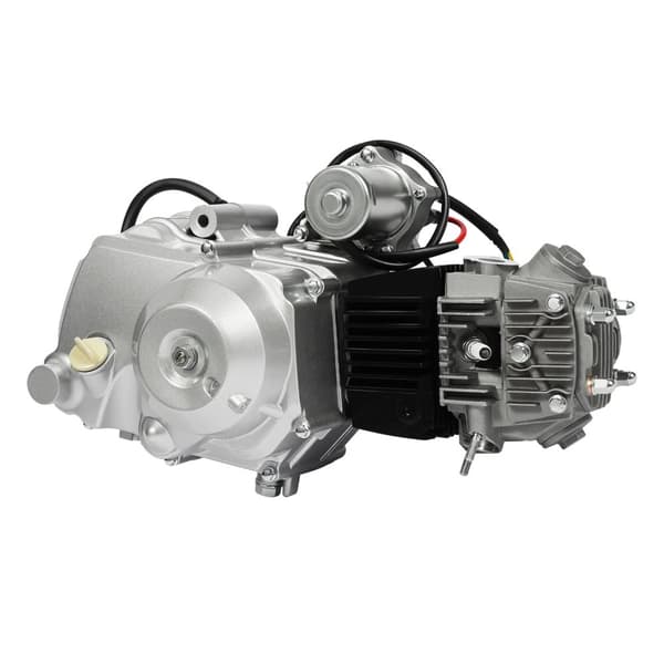 125CC Motor, 5,5KW Effekt, Elektrisk Start, Luftkøling,Sølv