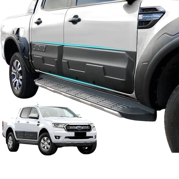 Karosseribeklædning til Ford Ranger, Perfekt pasform til 2012-2022 modeller, Mat sort finish,hær grøn