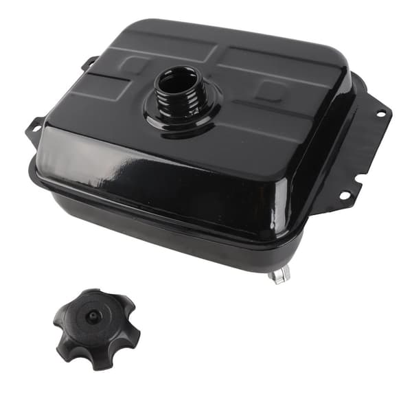 Brændstoftank, 6L kapacitet, metal konstruktion, korrosionsbestandig,sort