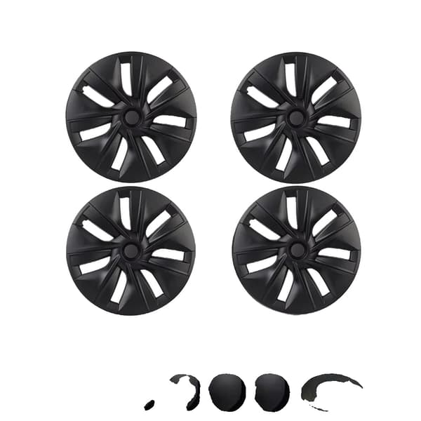 Pyörän keskiö, 19 tuumaa, matta musta, napsautettavalla asennuksella,Alkuperäinen tyyli 4PCS