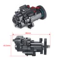 Miniatyrbild 2 av 4: AXSPEED Aluminium 2-växlad transmissionsväxel, metallkonstruktion, effektiv växelsystem,svart