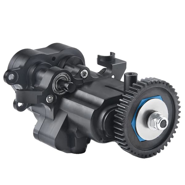 AXSPEED Aluminium 2-växlad transmissionsväxel, metallkonstruktion, effektiv växelsystem,svart