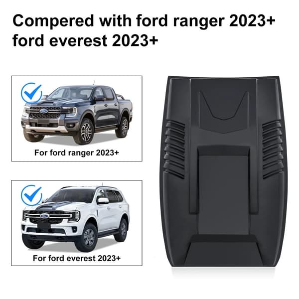 Huvudskydd, Matt Svart, Hållbart ABS-material,motorhuvsskydd