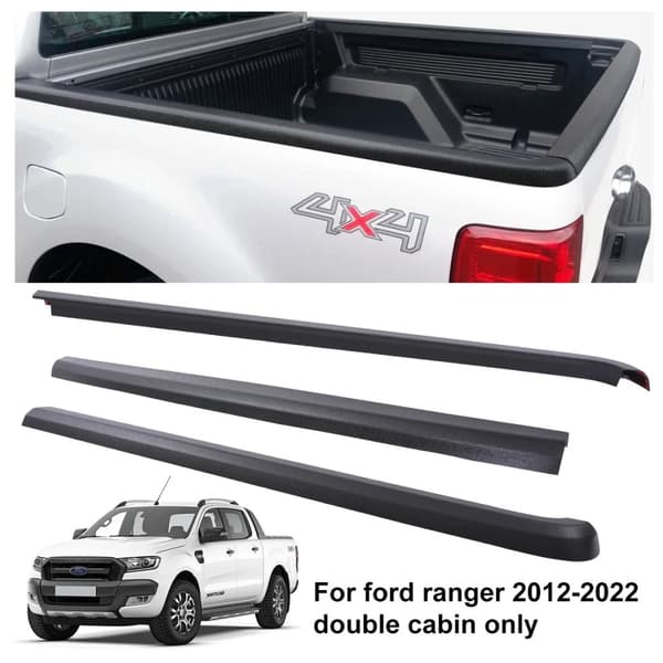 Bagklap Trim Dæksel til Ford Ranger, Holdbart ABS Materiale, Nem Installation,3stk