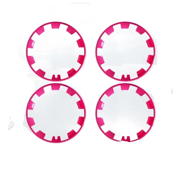 Hjulnavsskyddsring, 20 tum storlek, ABS-material,Rosa