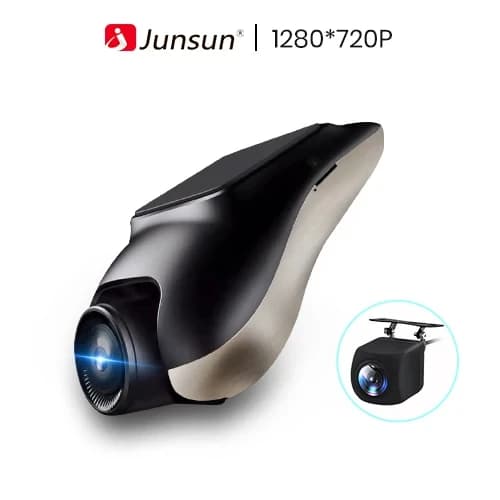 Mini bil DVR Dash Cam, 1080P inspelning, ADAS säkerhetsfunktioner,DVR 720P, 64G