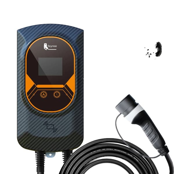 Sähköauton latauslaite, 32A nopea lataus, RFID-kortin hallinta, 11KW 16A 3-vaihe