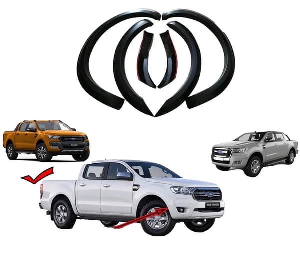Ford Rangerin lokasuojat, ABS-materiaali, helppo asennus 2015-2022,Hoikka ei anturi