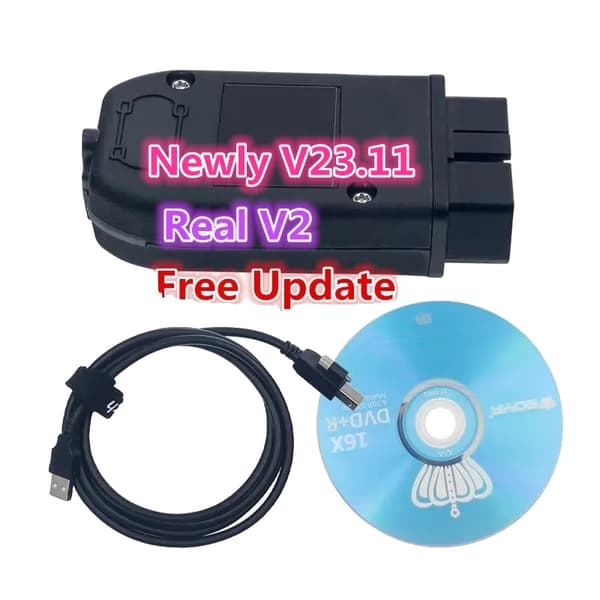 VAG-V2 USB-liitäntä, tukee CAN+UDS-protokollia, rajaton VIN-numeroita, VAG V2, EN-GB