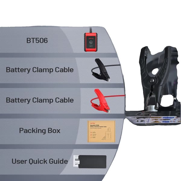 Bilbatteritestare, kompatibel med flera standarder, analys av elektriskt system, BT506