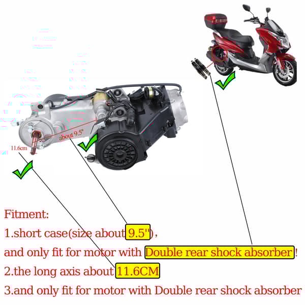 Motormontering, 150cc Kapacitet, Luftkyld