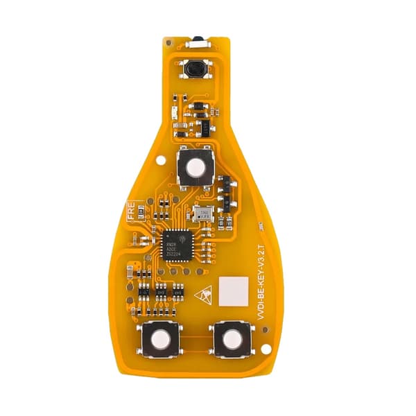 VVDI BE Key Pro, keltainen väri, älykäs avainkuori, BE Key Board 5PCS