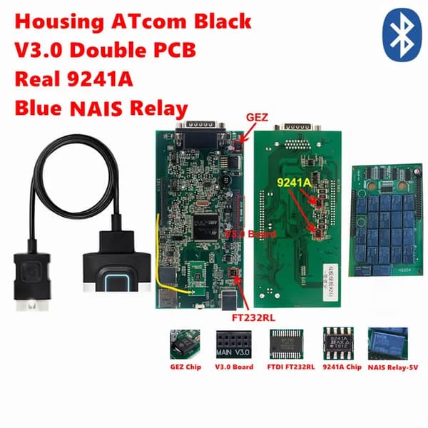 Multidiag Pro Tcs, Bluetooth-anslutning, NEC Relay-teknik, BT ATcom