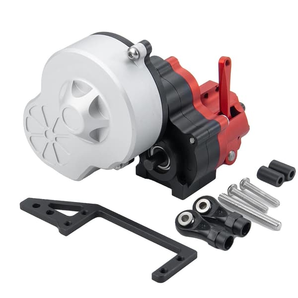 Metal Cutoff Transmission Gearbox, Hydraulisk Transmission Kasse, Egnet til RC Crawler, Nem Installation,Som billedet