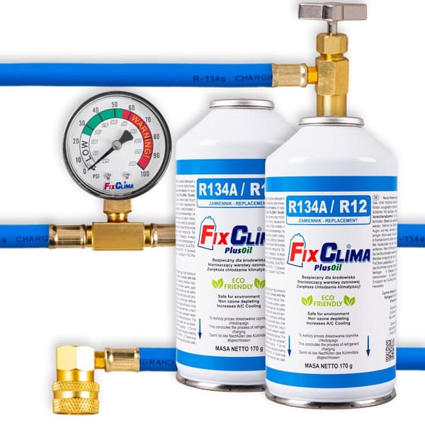 PÅFYLLNINGSSATS FÖR LUFTKONDITIONERING R134A-MEDEL 2 X GAS PÅFYLLNINGSSATS FÖR LUFTKONDITIONERING R134A-MEDEL 2 X GAS