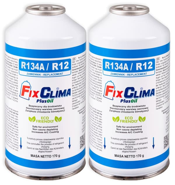 2x LUFTKONDITIONERING PÅFYLLNINGSGAS R134A-VÄTSKA