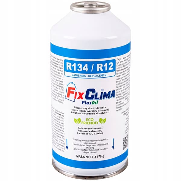 LUFTKONDITIONERING GAS R134A KÖLDMEDEL + TÄTNING 3-I-1 R134A