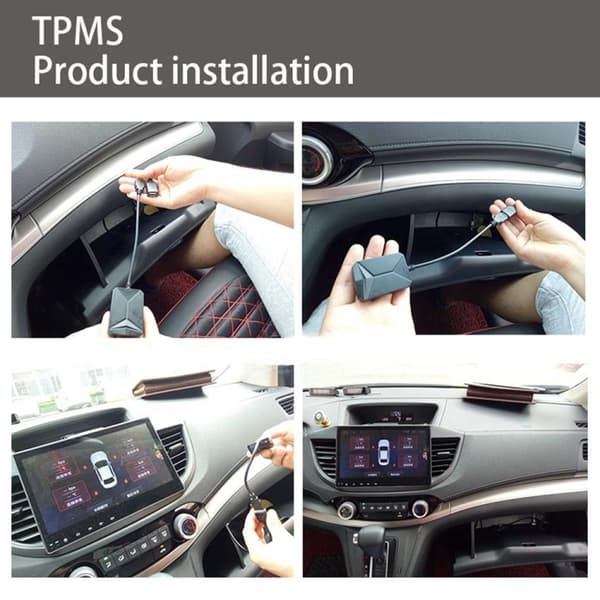 TPMS däcktryckssensor med extern sensor – för Android medieenhet