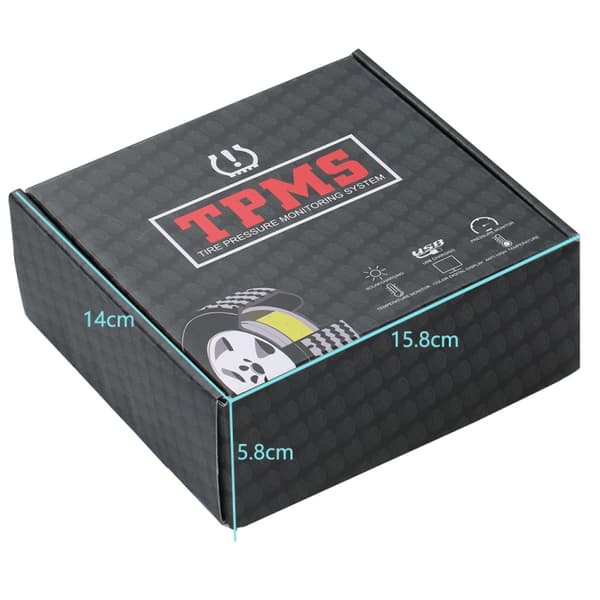 TPMS däcktryckssensor med extern sensor – för Android medieenhet