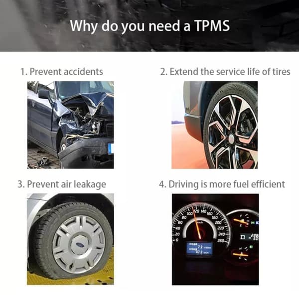TPMS-dæktryksmåler med ekstern sensor – til Android-medieenhed