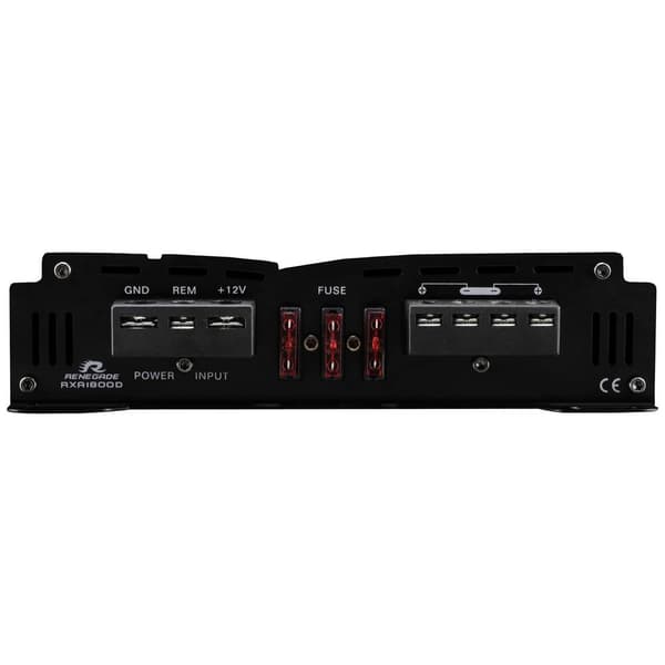 Renegade RXA1800 1-kanals slutsteg 1800 W Volym-/bas-/diskantreglering Passar till följande märken: Universal