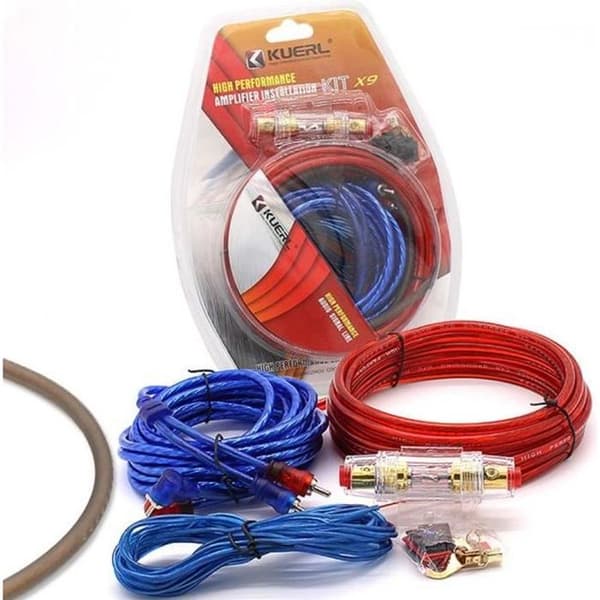 Kit för strömkabel 60 AMP för bilförstärkare - SURENHAP - 10GA