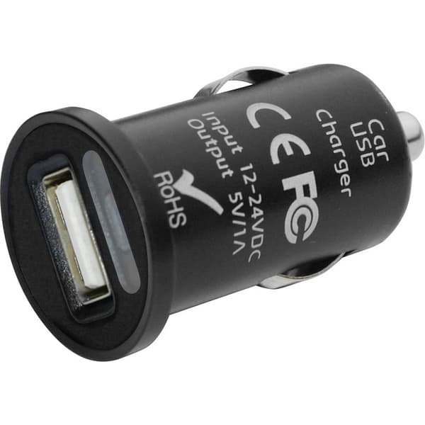 Eufab Laddningsadapter Tillåten strömbelastning=1 A Passar till (specifikationer) Universell 12 V till 5 V, 24 V till 5