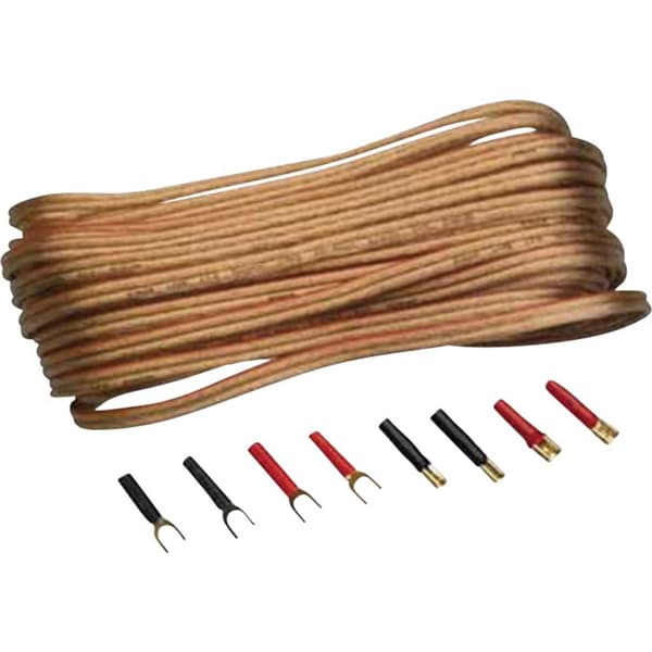 Sinuslive Högtalarkabel-set 2 x 2.5 mm² 10.00 m förgylld, inkl. kontakt