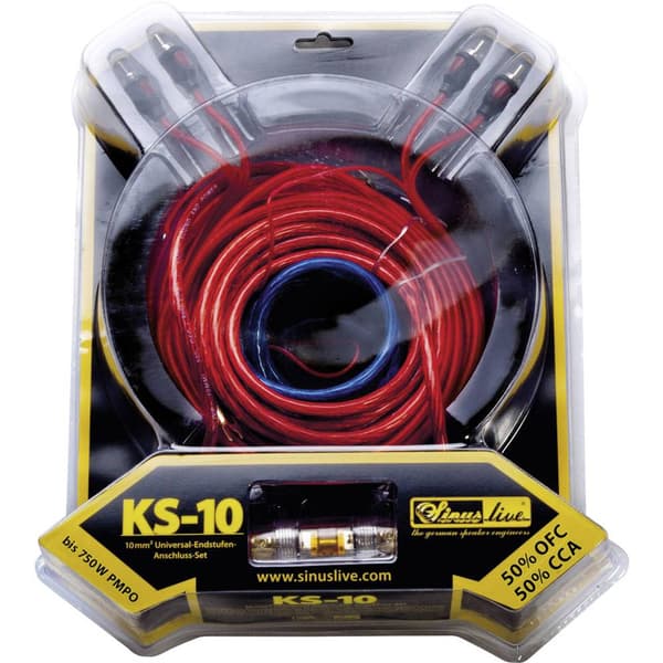 Sinuslive KS-10 Förstärkarekabel-set 10 mm²