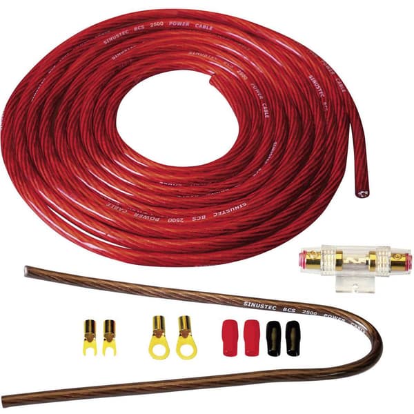 Förstärkarekabel-set Sinustec BCS-2500 25 mm²
