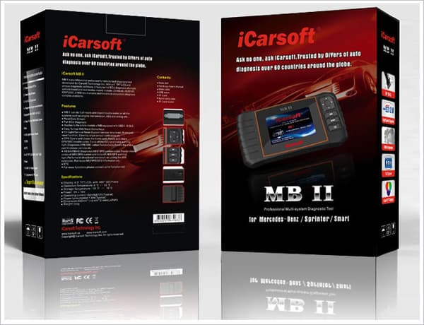 iCarsoft MB II Feilkodeleser Mercedes-Benz OBD2