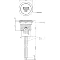 Miniatyrbild 2 av 2: ProCar Power USB inbyggnads Tillåten strömbelastning=3 A Passar till (specifikationer) USB-A Eluttag 12 V till 5 V, 24